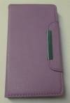 Leather Magnetic Wallet/Case for Alcatel One Touch Pop C9 OT-7047D Purple (OEM)