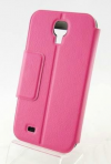 Samsung Galaxy S4 i9500 Caller ID Book Cover Flip Case Magenta (OEM)