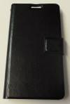 LG G3 S D722 (G3 MINI) - Leather Wallet Stand Case With Hard Back Cover Black (OEM)