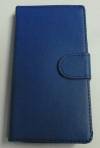 Microsoft Lumia 540 - Leather Wallet Case Blue (OEM)