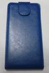 Huawei Ascend G630 - Leather Flip Case Blue (OEM)