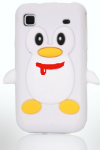 Samsung i9000 Galaxy S / Plus - Silicone Case TPU Penguin White (OEM)