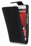 Motorola Moto G 2014 / Moto G2 XT1068 - Leather Flip Case Black (OEM)