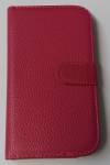 Sony Xperia Z - Leather Wallet Stand Case Magenta (OEM)