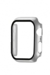 Προστατευτικό Οθόνης για Apple Watch 44mm Πλήρες Full Plate Ασημι-Μαύρο (OEM)