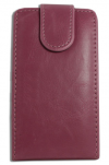 Leather Flip Case for Alcatel One Touch TPOP OT4010D Dark Pink (OEM)