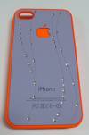 iPhone 4G / 4S Hard Case Back Cover Purple With Diamonds  IP4HCBCPWD OEM