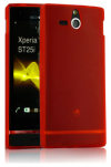 Sony Xperia U ST25i Gel TPU Θήκη Ημιδιάφανη - Κόκκινη SXUST25IGTPUCTR OEM
