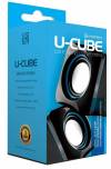 AUDIOBOX U-CUBE ΦΟΡΗΤΑ ΗΧΕΙΑ USB POWERED 2.O SPEAKERS B. BLUE