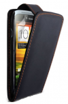Δερμάτινη Θήκη Flip για HTC One S Μαύρο (OEM)
