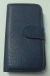 Lenovo A369 - Leather Wallet Case Blue (OEM)