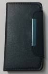 LG Optimus L4 II E440 - Leather Wallet Case With Magnetic Flip Black (OEM)