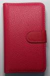 LG Optimus L5ii E460 - Leather Wallet Stand Case Magenta ()