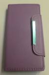 Nokia Lumia 830 - Leather Magnetic Wallet Case Purple (OEM)