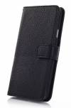 Samsung Galaxy S5 G900 - Leather Wallet Stand Case Black (OEM)