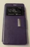 ZTE Blade A450 - Leather Flip Case With Window Purple (ΟΕΜ)