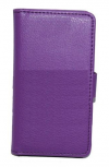 Sony Xperia M C1905 - Leather Wallet Stand Case Purple (OEM)
