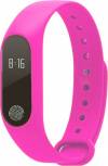 OEM Smart Band Ρολόι Bluetooth M2 Smartwatch με Καταγραφή Βημάτων, Ύπνου & Καρδιακών Παλμών & Πίεσης Αίματος (Ρόζ)