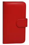Huawei Ascend Y530 - Leather Wallet Case Red (OEM)