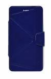 Samsung N910 Galaxy Note 4 Leather Wallet  Case Blue (Ancus)