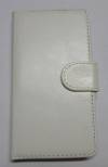 Leather Wallet/Case for Huawei Ascend P7 Mini White (OEM)