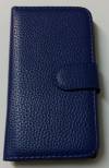 LG Optimus L5 E610 / E612 - Leather Wallet Case Blue (OEM)