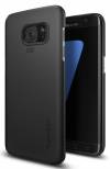 Θήκη Πλαστικό Πίσω Κάλυμμα Thin Fit για Samsung Galaxy S7 Edge G935F Μαύρο (556CS20029) (Spigen)