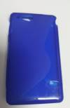 Sony Xperia Go ST27i Θήκη Σιλικόνης TPU S Line Blue  (OEM)