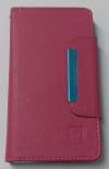 Sony Xperia M4 Aqua/M4 Aqua Dual - Leather Wallet Case With Magnetic Flip Magenta (OEM)