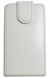 Leather Flip Case for Alcatel One Touch TPOP OT4010D White (OEM)