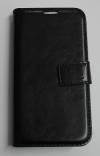 Leather Wallet Case With Silicone Back Cover for Samsung Galaxy J7 2017 Black OEM