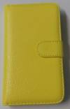 Sony Xperia L - Leather Wallet Stand Case Yellow (OEM)