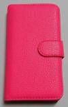 Sony Xperia Z1 Compact D5503 - Leather Wallet Case Magenta (OEM)