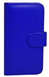 Huawei Ascend Y530 - Leather Wallet Case Blue (OEM)