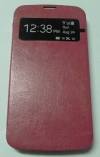 Samsung Galaxy S4 Active i9295 - Leather Book Case With Plastic Back Cover Magenta (OEM)