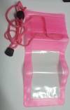 Αδιάβροχη θήκη για κινητά / mp3 έως 5.7 intses - Ροζ Transparent Waterproof Case for various mobile phones (OEM)
