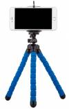 Mini Τρίποδο για Κάμερες, Κινητά, Actioncam με Ευλύγιστα Αφρώδη Πόδια 18 cm / Octopus Mini Universal Smartphone Tripod & Adjustable Stand Blue (oem)