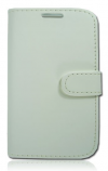 Samsung Galaxy Express 2 G3815 - Leather Wallet Stand Case White (OEM)