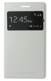 Samsung Galaxy Grand 2 G7102/G7105 S-View Flip Case Battery Back Cover -  Δερμάτινη Θήκη με πίσω καπάκι μπαταρίας - White (OEM)