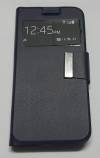 Samsung Galaxy Express 2 G3815 - Leather Stand Case With Window Dark Blue (OEM)