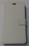 Sony Xperia E4g - Leather Wallet Stand Case With Silicone Back Cover White (OEM)