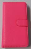 Sony Xperia L - Leather Wallet Stand Case Magenta (OEM)