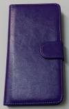 Sony Xperia M5 - Leather Wallet Case Purple (OEM)