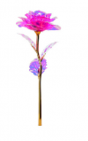 Forever Rose Touch Κρυστάλλινο Φωτιζόμενο Παντοτινό Τριαντάφυλλο σε Kασετίνα Δώρου &#8211; Ροζ 24x8cm