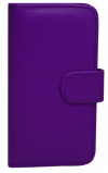 Huawei Ascend Y530 - Leather Wallet Case Purple (OEM)