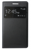 Samsung Galaxy Grand 2 G7102/G7105 S-View Flip Case Battery Back Cover -  Δερμάτινη Θήκη με πίσω καπάκι μπαταρίας - Black (OEM)