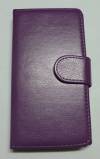 Leather Wallet/Case for Huawei Ascend P7 MiniPurple (OEM)