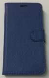 Sony Xperia E4g - Leather Wallet Stand Case With Silicone Back Cover Blue (OEM)