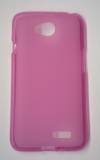 LG L65 L70 - TPU Gel Case transparent Magenta (OEM)