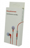 Red Stereo Earphones and MIC Handsfree lice type με ένταση για iPhone 3GS & 4 / 4S MB770FE/BR (OEM)